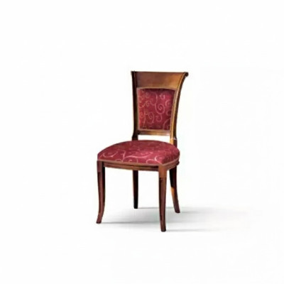 Silla de comedor de lujo, asiento de silla, sillas de comedor de madera moderna en rojo.