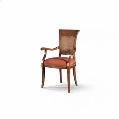Textil de lujo Silla de comedor con reposabrazos Silla de comedor Diseño