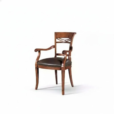 Silla clásica de respaldo silla de madera silla de comedor lujo muebles de madera nuevos