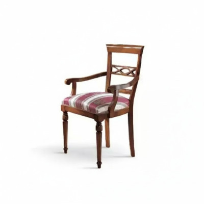 Comedor Diseñador de madera moderno Silla de respaldo marrón Silla de lujo Sillón marrón