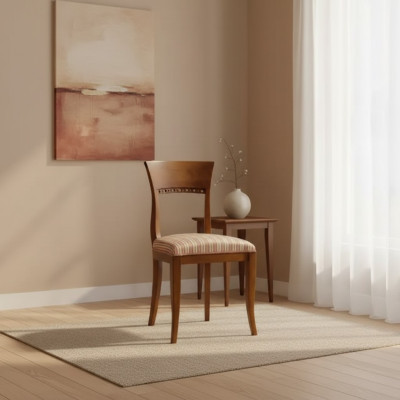 Muebles de comedor sillas diseño de lujo silla tapizada muebles de asiento silla de madera