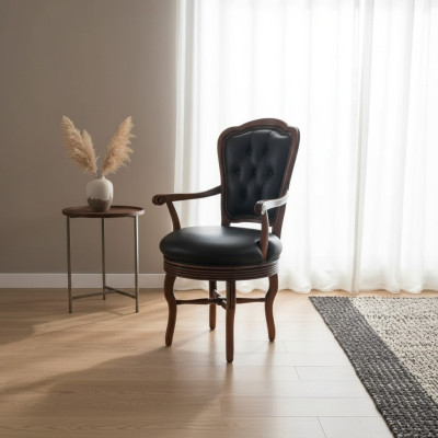 Silla negra Silla de oficina Silla de diseño Silla Muebles italianos