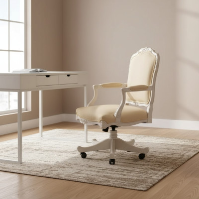 Sillón de cuero artificial giratorio de diseño para ordenador, muebles de oficina, silla de oficina ejecutiva
