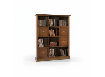 Estantería de sala, librero, aparador, muebles clásicos, estantes de madera.