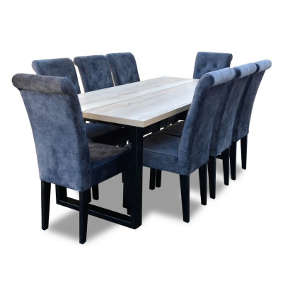 Comedor mesa de comedor 8 sillas conjunto mesa grupo de 9 piezas. Juego completo