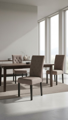 Silla clásica de diseñador Silla de madera Silla de comedor Lujo Silla de madera con respaldo