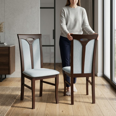 Sillas clásicas de madera, silla de madera diseño de lujo silla de comedor nueva.