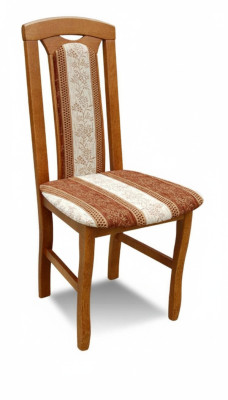 Silla sin reposabrazos Silla de comedor de madera Tela Silla de comedor Diseño de asientos