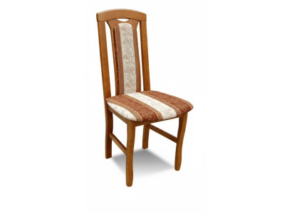 Silla sin reposabrazos Silla de comedor de madera Tela Silla de comedor Diseño de asientos