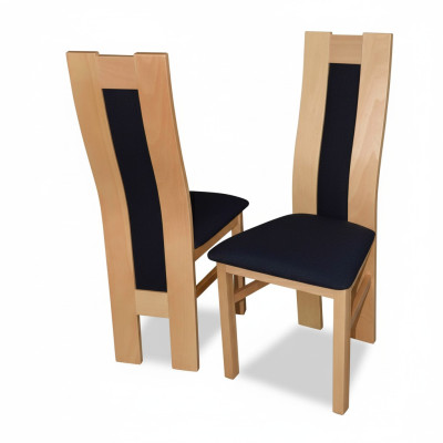 Silla clásica diseñada en marrón, silla de madera para comedor, muebles de lujo.