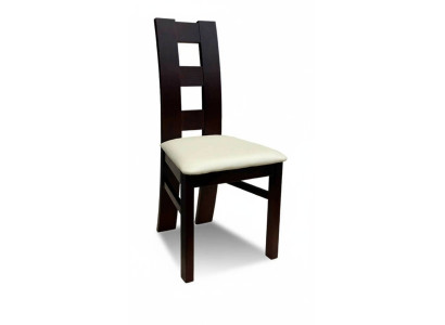 Silla de madera de diseñador, silla de comedor, muebles de lujo de madera, silla clásica.