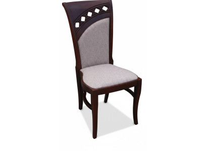 Silla de comedor de madera de lujo con asiento suave, muebles de sala de estar, silla tapizada.