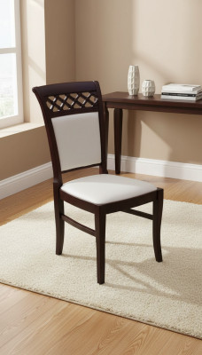 Silla Sala de estar Comedor Silla tapizada sin reposabrazos Sillón de lujo Nuevo