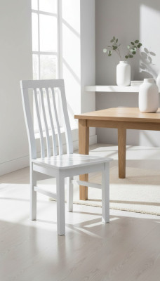 Sillas clásicas de diseñador silla de comedor de lujo blanco silla de madera