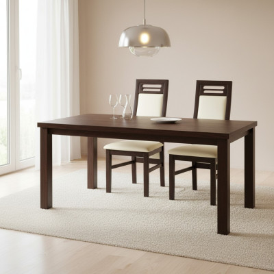 Silla sin apoyabrazos Silla de comedor de madera Comedor Negro Diseño Moderno