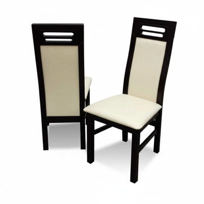 Silla sin apoyabrazos Silla de comedor de madera Comedor Negro Diseño Moderno