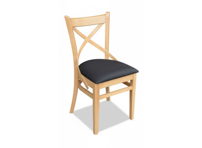 Silla de comedor sillón asiento asiento de comedor madera clásico lujo marrón
