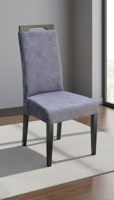 Silla sala de estar comedor Silla tapizada Silla sin brazos Lujo Nuevo