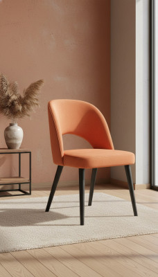 Silla de comedor tapizada de diseño de lujo con respaldo de madera para comedor, nueva.