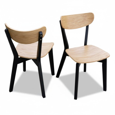 Silla marrón de lujo para comedor de madera moderna, diseño de muebles elegante y nuevo.
