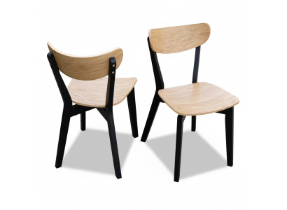 Silla marrón de lujo para comedor de madera moderna, diseño de muebles elegante y nuevo.