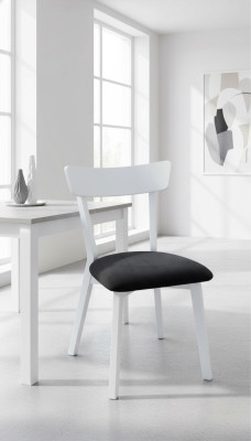 Diseño de silla Silla de comedor de madera Silla de madera de lujo Blanca Muebles Sillas Nuevas