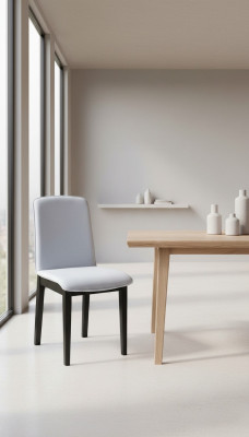 Silla blanca, comedor, estilo clásico, sillas tapizadas, diseño de lujo, nuevo.