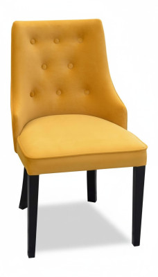 Silla tapizada sin apoyabrazos con asiento de lujo, silla de salón nueva