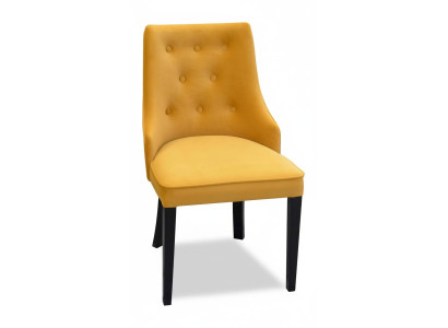 Silla tapizada sin apoyabrazos con asiento de lujo, silla de salón nueva