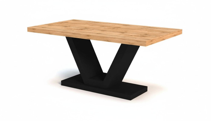 Mesa de comedor Mesa de lujo Sala de estar Comedor Madera Diseño Mesas Nueva 160cm
