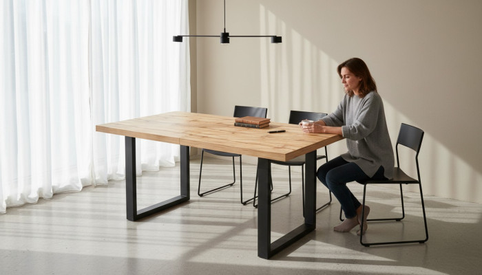 Mesa de comedor Mesa Comedor Sala de estar Muebles Diseño Lujo Moderno Mesas