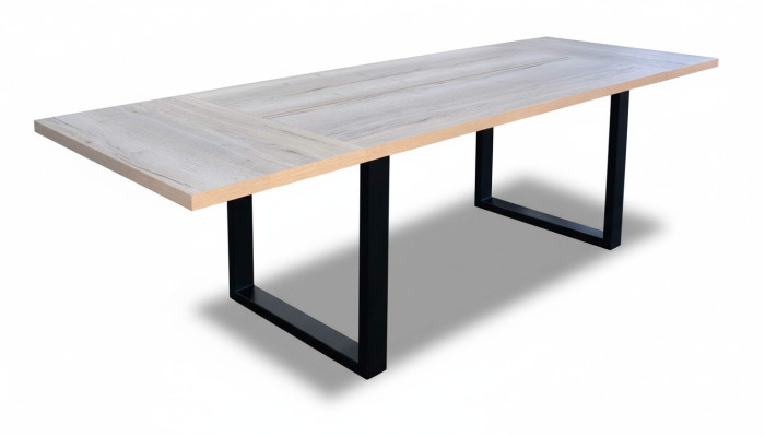 Mesa de comedor Mesa de comedor Esquina de comer Mesa Comedor Moderno Madera Marrón
