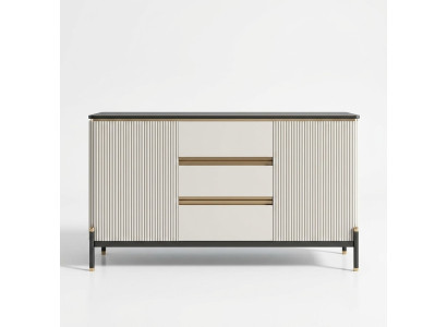 Cómoda blanca, aparador de madera, armario, muebles, mobiliario, lujo, nuevo.
