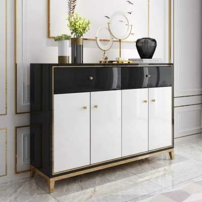 Cómoda Armario Aparador Blanco Moderno Cómodas Comedor Madera Lujo Nuevo