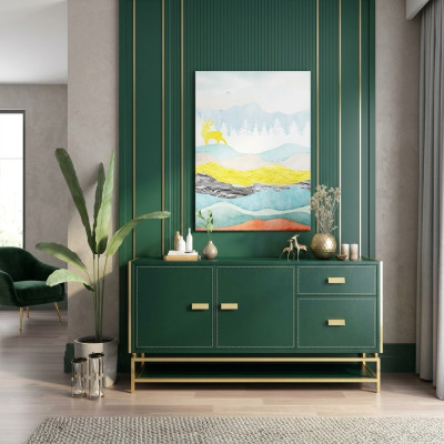 Cómoda Diseño Aparador Cómoda Armario Madera Moderno Sala de estar Nuevo