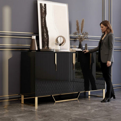 Mueble buffet de madera para sala de estar, cómoda, mueble moderno nuevo