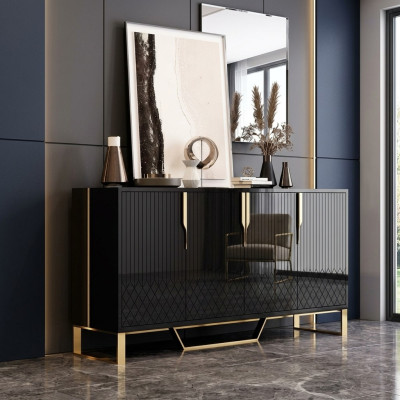Mueble buffet de madera para sala de estar, cómoda, mueble moderno nuevo