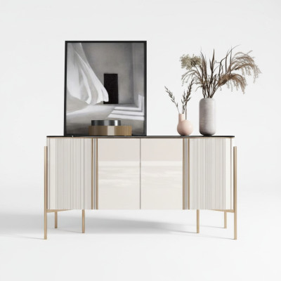 Cómoda de madera, armario de diseñador, estante moderno, aparador, cómoda-armario.