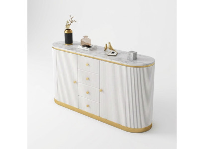 Mueble de almacenamiento Cómoda Aparador Blanco Aparadores Madera Armario Muebles Cómodas