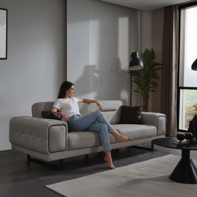 Moderno sofá de tres plazas para la sala de estar Lujo sofás Diseño de sofás nuevo