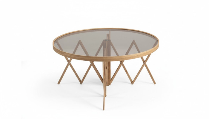 Mesa de café de diseño de lujo, mesa de sofá de diseño, configuración de diseñador de sala de estar.