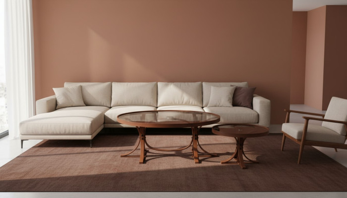 2 mesas de centro de lujo para sala de estar, muebles de diseñador modernos.