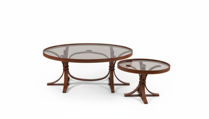 2 mesas de centro de lujo para sala de estar, muebles de diseñador modernos.