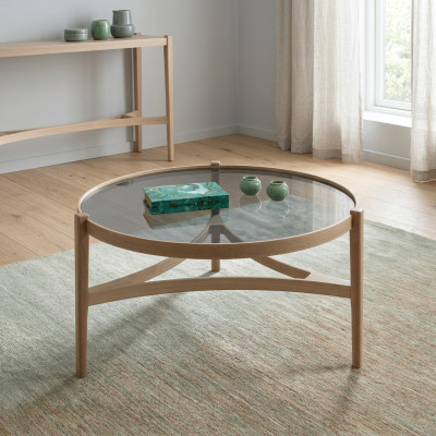 Mesa de centro moderna, diseño de lujo, muebles redondos, mesa de café.