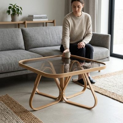 Mueble moderno de lujo del diseñador de la mesa de café de los muebles de la mesa de vidrio