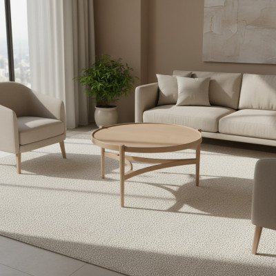 Mesa de centro de madera Muebles de sala de estar Lujo Mesa auxiliar Moderna Decoración