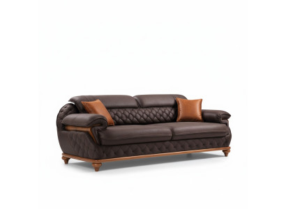 Sofás acolchados para la sala de estar Moderno sofá de tres plazas Muebles tapizados de lujo.
