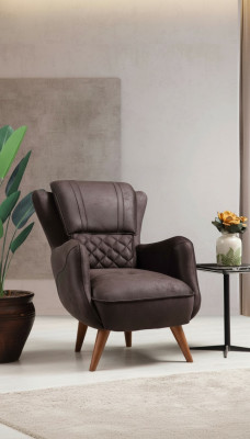 Muebles de lujo, sillón de sala de estar, asiento tapizado, diseño moderno, sillón tapizado.