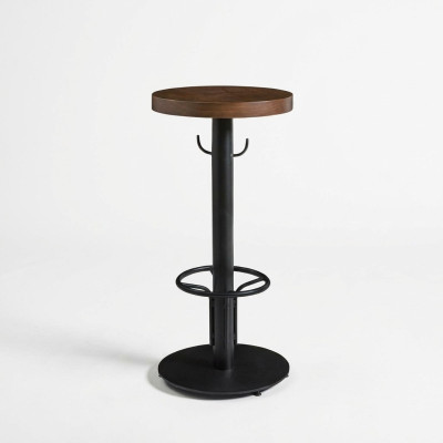 Mesa alta redonda mesa alta moderna de madera marrón muebles nuevos diseño de lujo