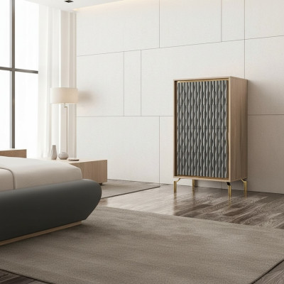 Nueva cómoda de lujo dormitorio diseño moderno armario muebles de madera.
